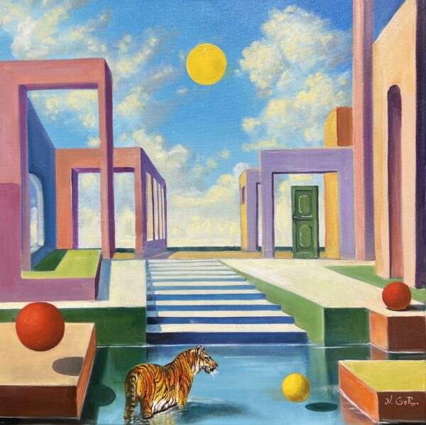 “Dreamstrider’s Playground” - a painting by Nikolay Gorovoy