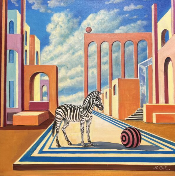 “Dreams of the Zebraland” - a painting by Nikolay Gorovoy