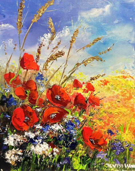 “Symphony of Sunlit Whispers” - a painting by Pentti Vainio