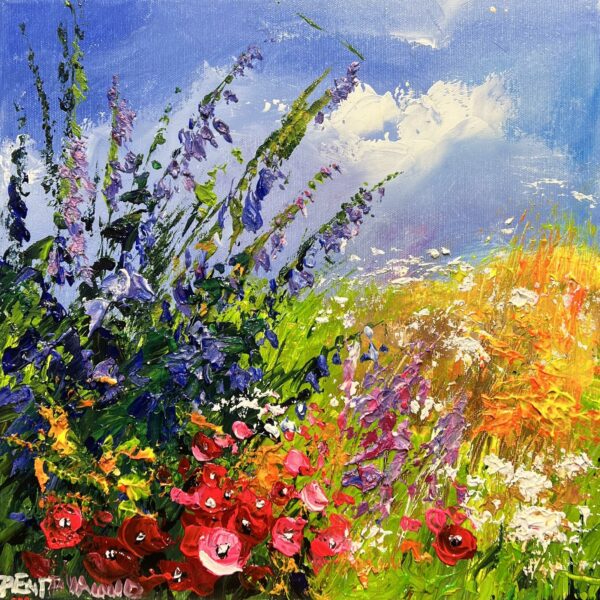 “Symphony of Sunlit Blooms” - a painting by Pentti Vainio