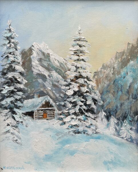 “Ember’s Solitude” - a painting by Marlena Lozinska