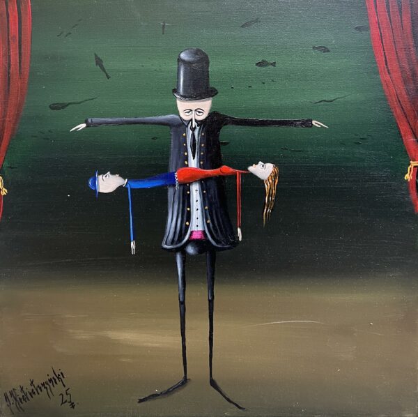 “Echoes of Silent Play” - a painting by Jarosław Kiełczyński