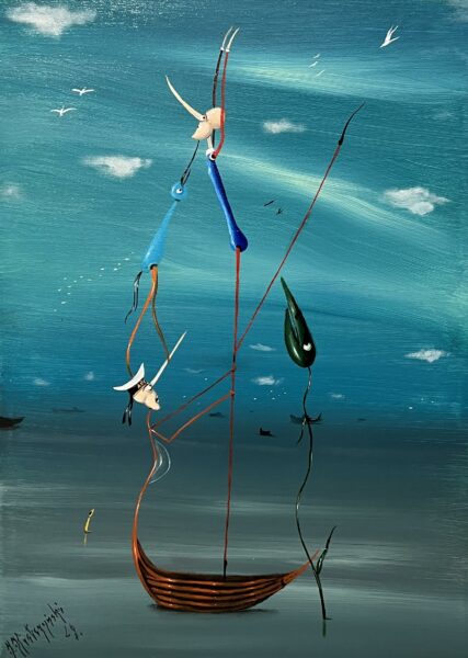 “Celestial Nocturne” - a painting by Jarosław Kiełczyński