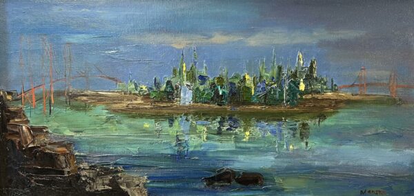 “Echoes of a Hidden Horizon” - a painting by European school (XX)