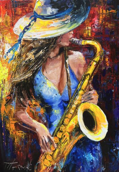 “Chromatic Serenade” - a painting by Tadeusz Wojtkowski