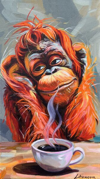 Ember’s Contemplation - a painting by Olga Litvinova