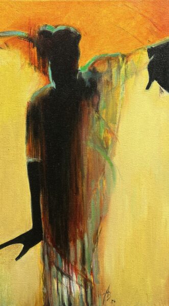 “Embers of the Unseen” - a painting by Andrzej Białecki