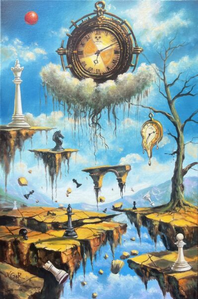 The game is over - a painting by Nikolay Gorovoy