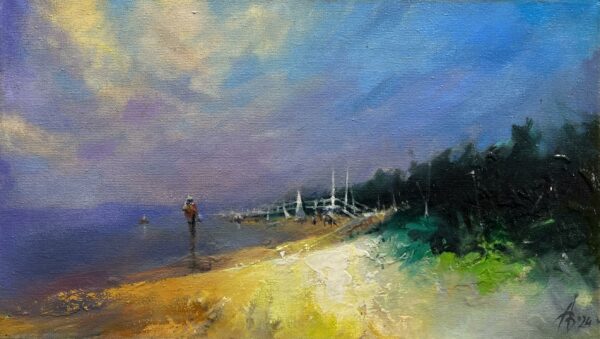 “Eclipse of Solitude” - a painting by Andrzej Białecki