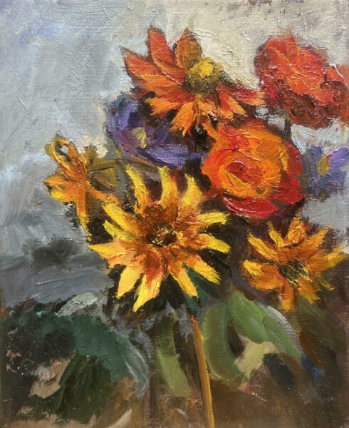 “Pas de Fleurs” - a painting by Danuta Gaweł