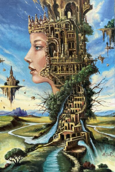 The architect’s muse - a painting by Nikolay Gorovoy