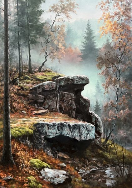 “Echoes in the Mist” - a painting by Ryszard Michalski