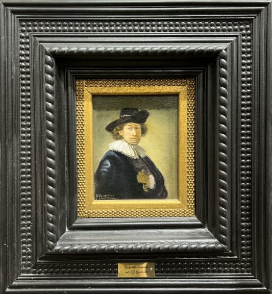 Rembrandt’s Self-Portrait - a painting by Grzegorz Gmachowski