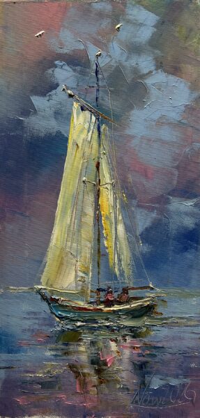 “Voyage of Luminous Dreams” - a painting by Adam Nowakowski