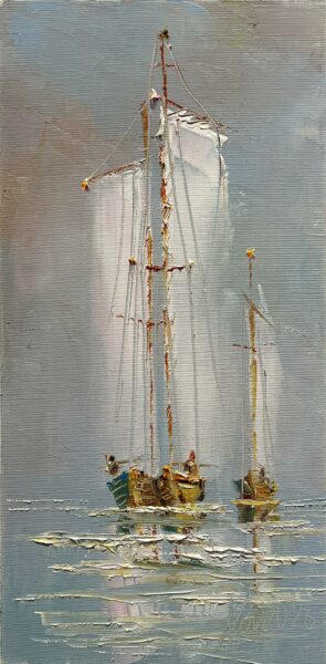 Echoes of the Silent Tide - a painting by Adam Nowakowski