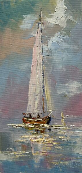 “Echoes of a Dreamt Horizon” - a painting by Adam Nowakowski