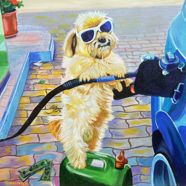 Painting - a painting by Aleksander Tomasievych