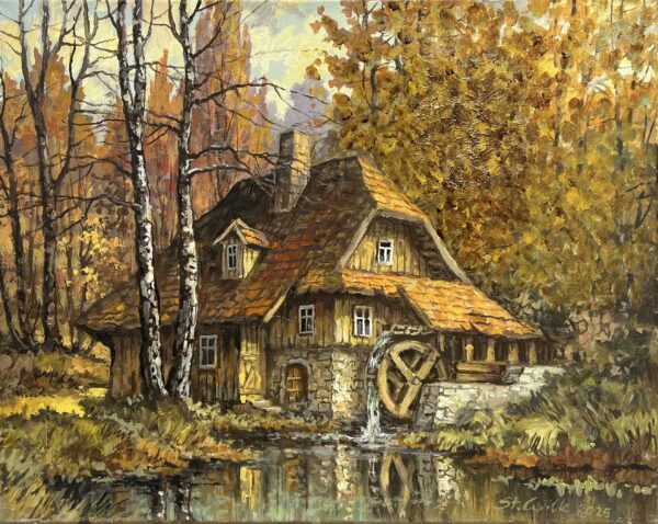 “Echoes in Golden Silence” - a painting by Stanisław Wilk