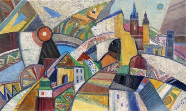 Autumn geometry - a painting by Olga Gulyaeva