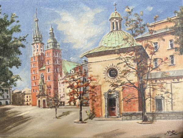Kraków - a painting by Magdalena Żołnierek