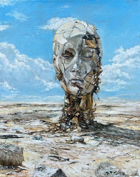 Robot awareness - a painting by Zbigniew Cortez Zając