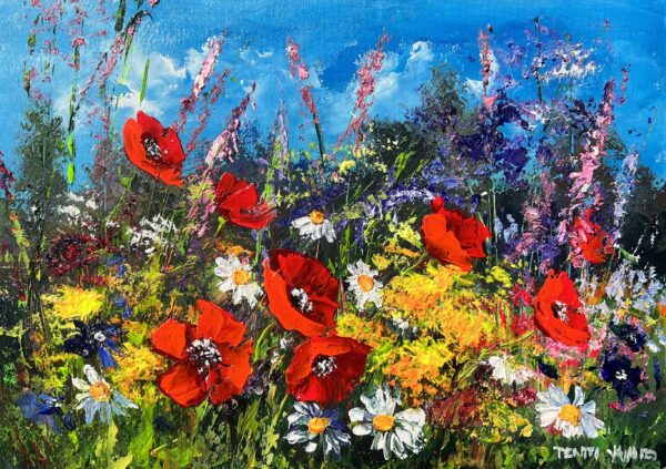 Eternal Bloom Symphony - a painting by Pentti Vainio