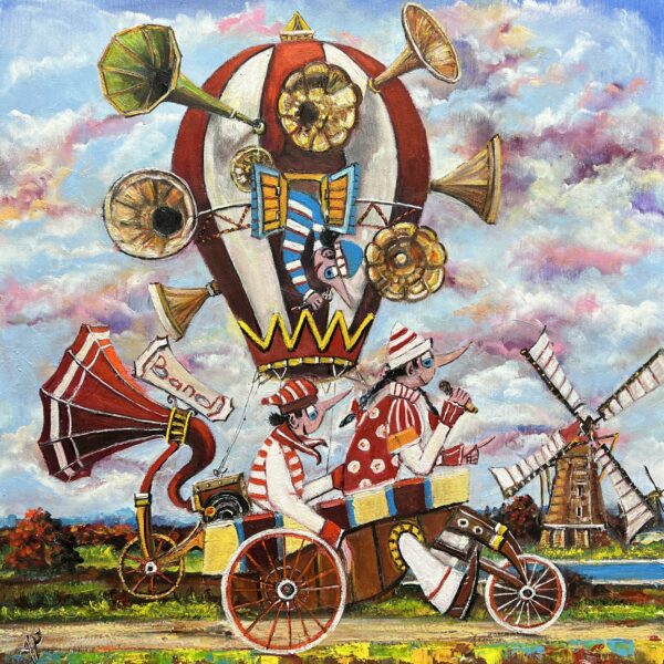 Oh, there will be a little concert - a painting by Artur Płachta