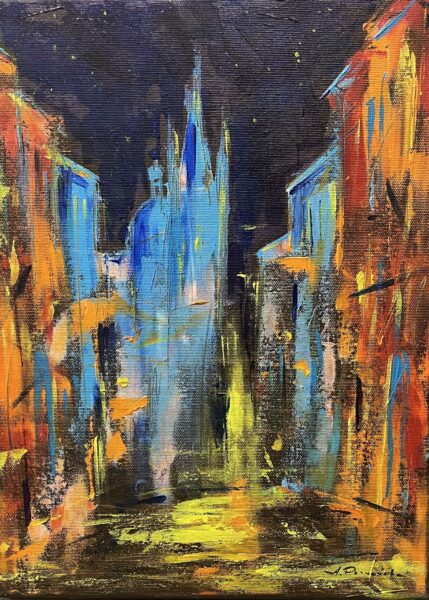 Midnight Reverie - a painting by Anna Poznańska