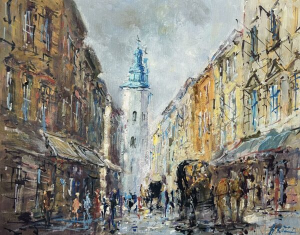 “Echoes of Dawn’s Embrace” - a painting by Włodzimierz Skuza