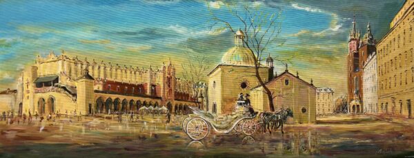 “Sunset Reverie in Motion” - a painting by Andrzej Dąbek