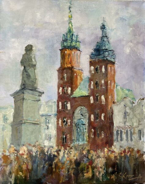 “Rhapsody of Crimson Reverie” - a painting by Włodzimierz Skuza