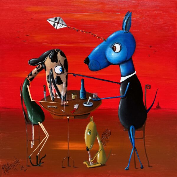 Nie śpij – zwiedzaj - a painting by Jarosław Kiełczyński