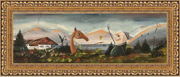 “Toast to the Absurd” - a painting by Jarosław Kiełczyński