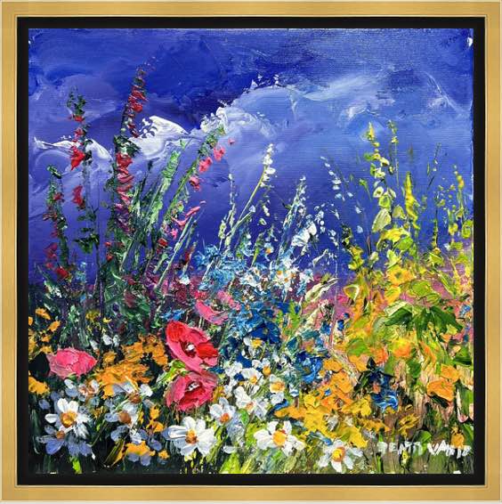 “Chorus of Sunlit Blooms” - a painting by Pentti Vainio