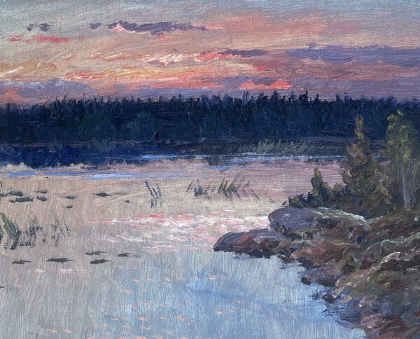 “Twilight’s Mirthful Serenade” - a painting by European school (XX)