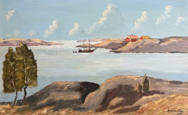 Nordic Embrace of the Sea - a painting by Ake Wickstrom
