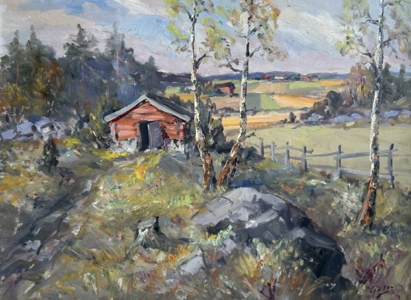 “Echoes of Solitude” - a painting by European school (XX)