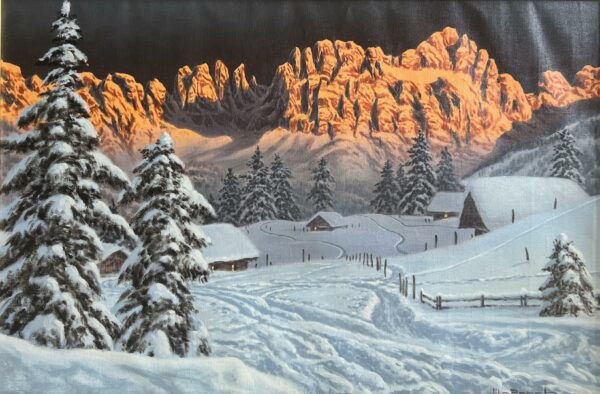 “Silent Sentinels of Amber” - a painting by European school (XX)