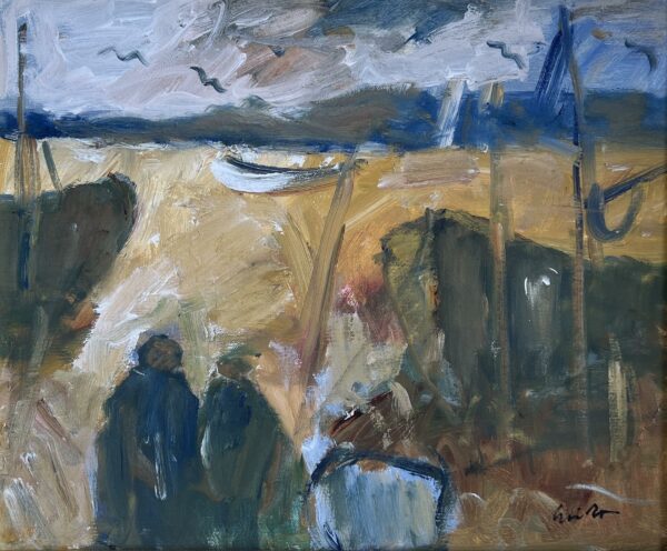 “Ephemeral Embrace” - a painting by European school (XX)