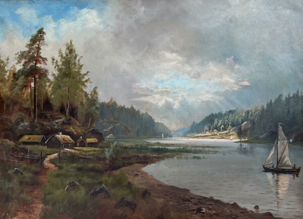 “Echoes of Serene Horizons” - a painting by European school (XX)