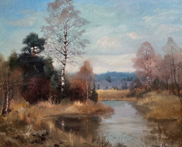 “Whispers of Quietude” - a painting by European school (XX)