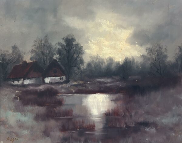 “Symphony of Tranquil Echoes” - a painting by European school (XX)