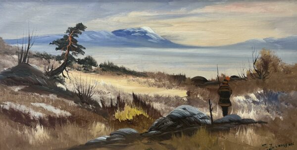“Echoes of Solitude” - a painting by European school (XX)
