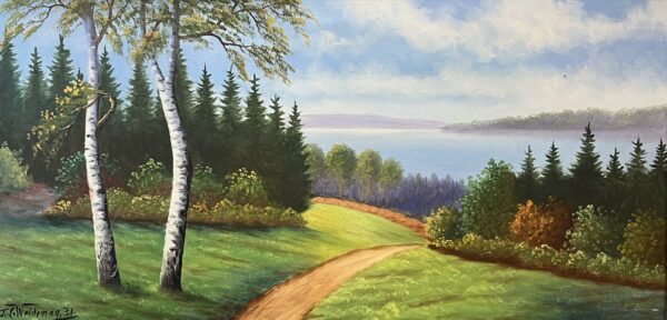 “Embrace of Eternal Calm” - a painting by European school (XX)