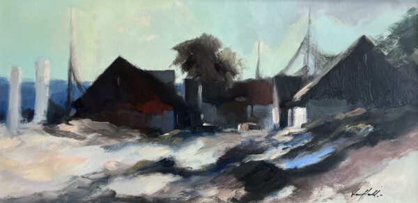 Echoes of Time’s Embrace - a painting by European school (XX)