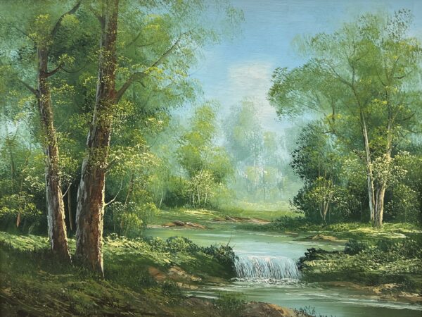 “Verdant Serenade” - a painting by European school (XX)