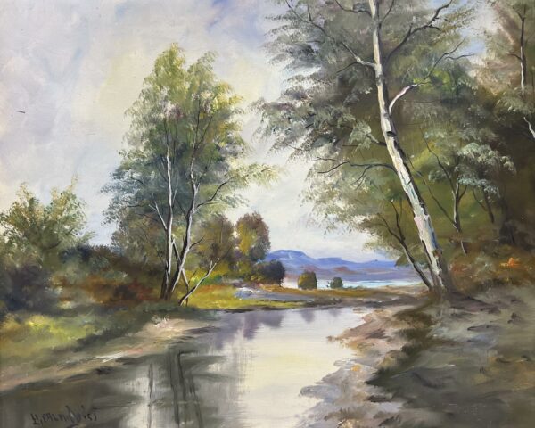 “Echoes of Tranquil Horizons” - a painting by European school (XX)
