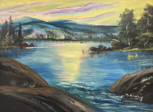 “Echoes of Eternal Serenade” - a painting by European school (XX)