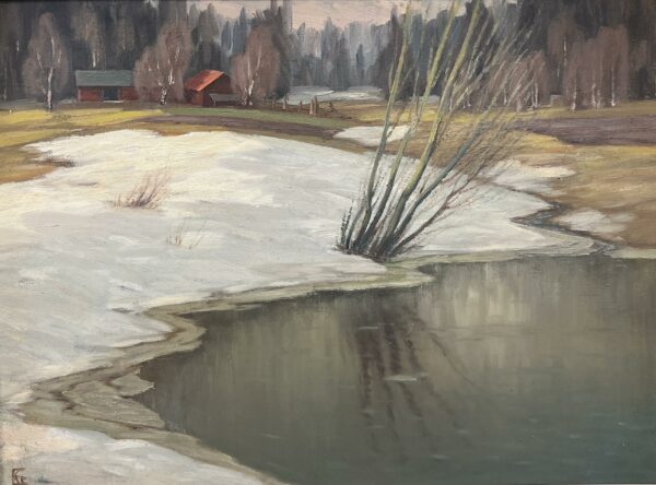 Echoes of Thaw’s Embraceane - a painting by European school (XX)