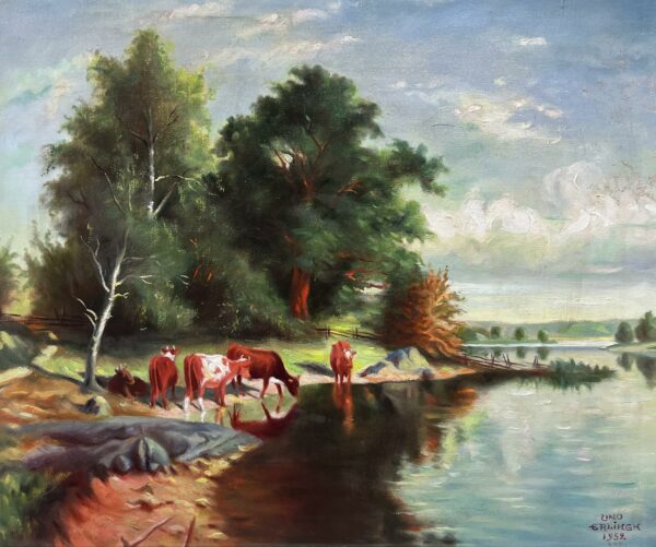 “Whispers of Eden” - a painting by European school (XX)